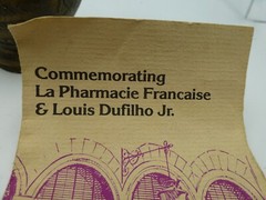 Vintage Coricidin Mortar & Pestle for La Pharmacie Francaise & Louis Dufilho Jr