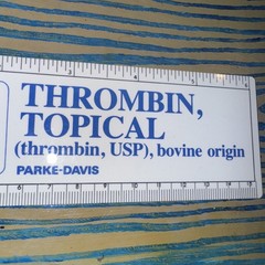 Thrombin Ruler Drug Rep Swag Parke-Davis Pharmaceuticals Vtg Pharma ad