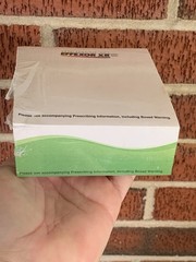 EFFEXOR XR (4”X 4″) Pharmaceutical DRUG REP POST-IT NOTE PAD-Torn Packaging