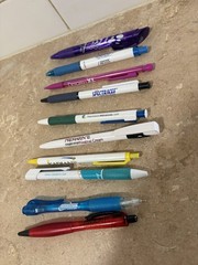 Lot of 10 Pharmaceutical Pens/ Pencil As is