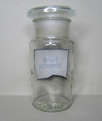 Vintage Medical Science Glass Bottle,Germany,SULFUR DEPURATUM