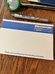 Pharmaceutical Rep Promo Items=Celebrex, Geodon, Lyrica, Azilect