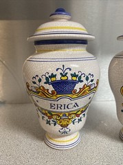 Vintage Lot of 2 AH Western Germany Apothecary Pharmacy Drug Jars In Exc Cond