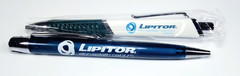 NOS Pfizer Lipitor Pharmaceutical Advertising Pens Lot of 2 Medical Promo WORKS