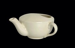 Empire Ware England Ivory Scalloped Invalid Feeder Apothecary Pharmacy Rx