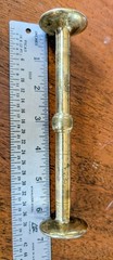 Vintage Brass Mortar & Pestle 3 1/2″ Tall & In Diameter. 6 1/4″ Pestle