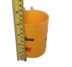 Glaxo Vicon-C Zinc Advertising Pharmaceutical MUG Plastic Yellow Sterilite