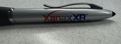 XANAX XR Alprazolam PEN: Silver- Metal – Ball Point-Pharmaceutical Promo