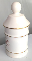 Vtg Darvocet Ceramic Apothecary Jar By Lilly Made Mexico