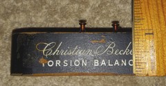Wooden Christian Becker Metric Pharmacy Laboratory Brass Weight Set