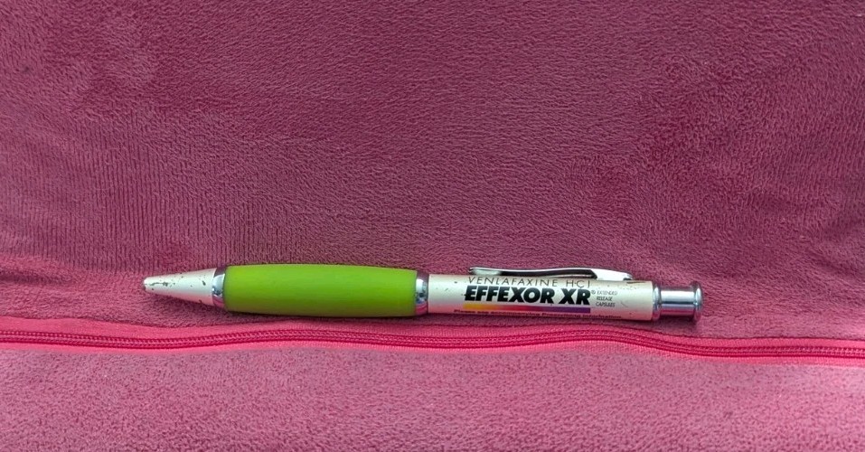 Effexor XR Extended Release Capsules Metal Pharmaceutical Writing Pen – Works!