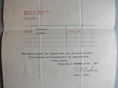 William R. Warner Medicine Drug Pharmacy Laboratories Vintage 1925 LETTERHEAD
