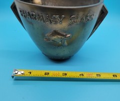 Vintage Pharmacy Class 1970 Mortar & Pestle Rx Secundum Artem Schering