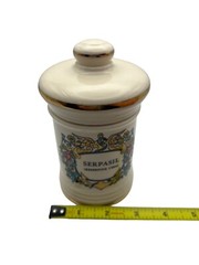 Vintage Jeanne Robinette Serpasil (Reserpine Cuba) Theominal R.S. Apothecary Jar