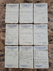 File Box & 97 antique prescriptions (1913) – Opium, Morphine, Dionin, Codeine