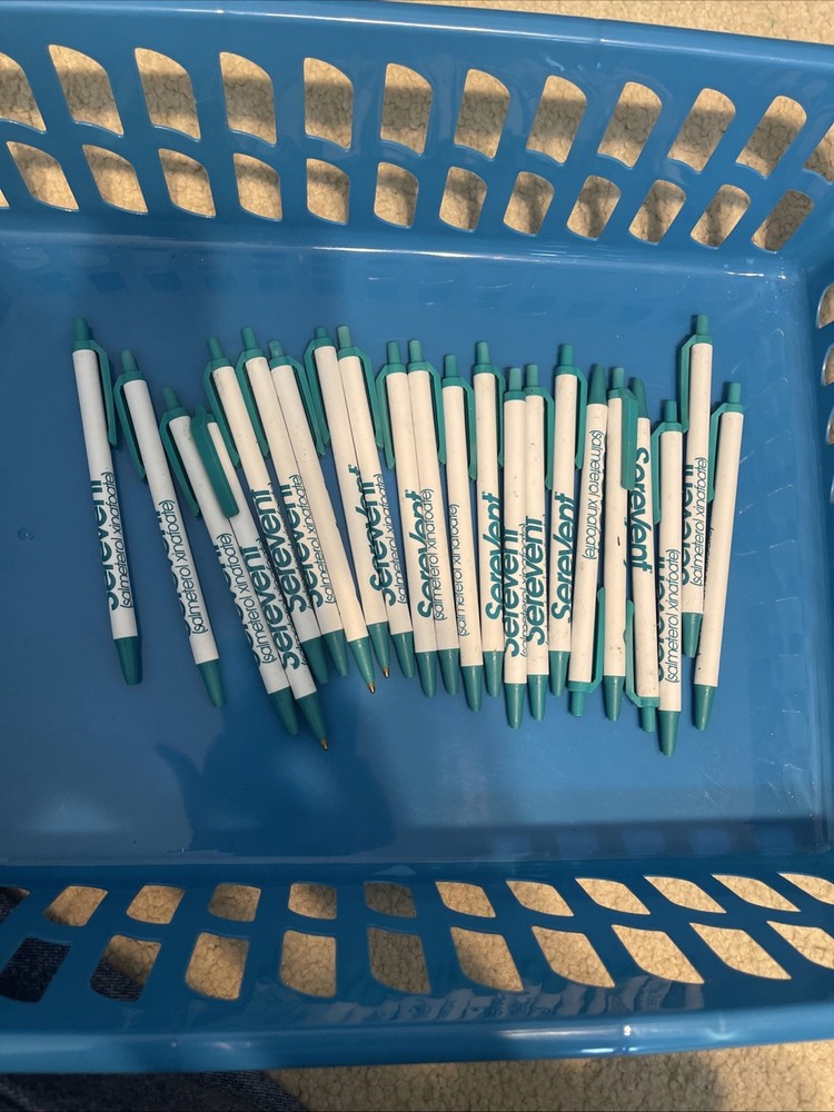 VTG Serevent Drug Rep Pen Collectible Plastic Advertisement BIC Lot Of 22