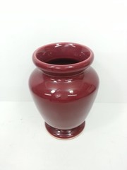 Vintage Eli Lilly Apothecary Jar Lactucarium Red Ceramic Gold Decal replacement