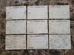 File box & 98 antique prescriptions (1907) – Opium, Ergot, Codeine & Anodyne