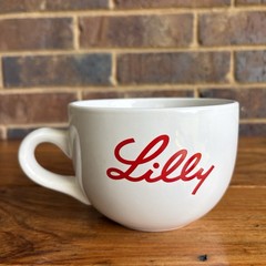 Eli Lilly Red Script Logo Pharmaceutical Coffee Mug “We ❤️ Nurses” M-Ware RARE