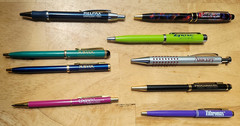 Lot of (9) DRUG REP PEN Pharmacy Advertising – lot #1 Norvasc, Diflucan, Relpax+