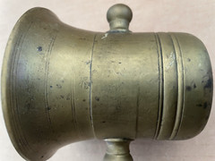 Vintage SOLID BRASS Mortar & Pestle Apothecary Pharmacy CORICIDIN