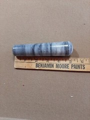 Vintage 1960’s White Italian Marble Mortar & Pestle-Very Good