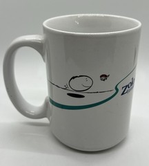 Pfizer Zoloft Coffee Mug Cup White Blue Pharmaceutical Promo Rep Advertising