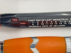 5 Pharma advertising ballpoint pens: Effexor StuartNatal 1+1 PerioChip Lotrisone