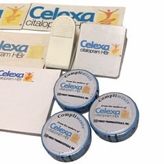 Celexa Drug Rep Depression RARE Hinge Fridge Magnet Memo Pad Pharmaceutical Lot