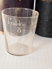 Medicine Glass & Mini Measure in Custom Boxes