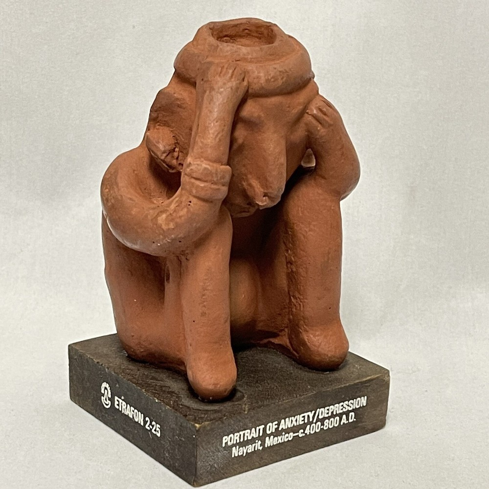 Pharmaceutical Promotional Etrafon 2-10 Portrait of Anxiety Depression Figure