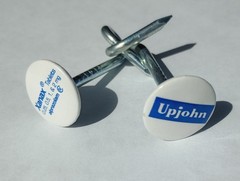 RARE Xanax Upjohn Promo Nail Puzzle • Vintage 80s Pharma Advertising Collectible