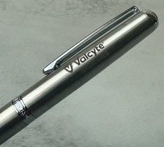 Valcyte Pharmaceutical Advertisement Ball Point Pen Silver 2004
