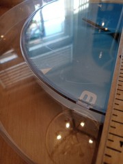 Chantix Pharmaceutical Vntg Wall Clock Clear Acrylic 11 3/4″ Works Rare