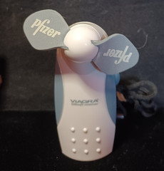 Pfizer Viagra Hand Held Fan – Works Great!! Novelty, Pharma, Advertising
