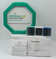 OPANA Oxymorphone CLOCK Pen Holder + Magnet Set Drug Rep Pharmaceutical Narcotic
