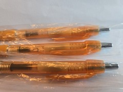 Concerta Pen x3 Pharmaceutical Drug Rep Promo Orange Plastic Medical NEW
