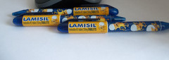 Lamisil Pharmaceutical Promo Pens – Medium Weight Plastic – Lot of 3 – Untested
