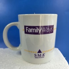 FAMILY WAYS Pharmaceutical Infant Formula 10 oz Mug Advertising Ceramic RARE