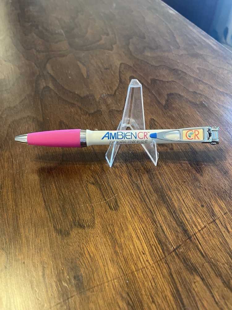 Ambien CR Pharmaceutical Collectible Heavy Metal Pen Drug Rep Rare