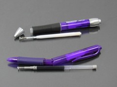 Lot of 2 Purple Rowasa PENS Drug Rep Pharmaceutical Promo Medical Advertising