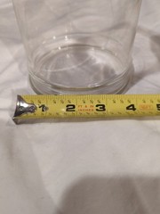 Vintage Apothecary Pharmacy Clear Glass Jar with Knob Lid