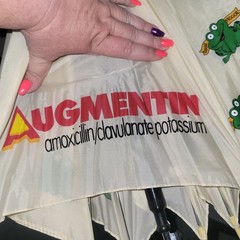 Augmentin Pharmaceutical Advertising Umbrella Frogs