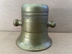 Vintage SOLID BRASS Mortar & Pestle Apothecary Pharmacy CORICIDIN
