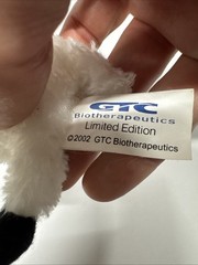 2002 GTC Biotherapeutics Promotional Plush Goat Biotech History Transgenic Rare