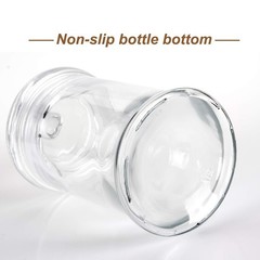 Mini Glass Apothecary Jars, Bathroom Storage Organizer Canisters for Cotton S…