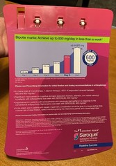 Seroquel New Tablet Size Clipboard Drug Rep Promo 2006 AstraZeneca