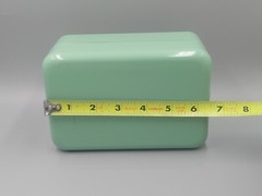 Vintage Seafoam Green MCM locking DrugSafe Apothecary Drug Store Pharmacy NOS