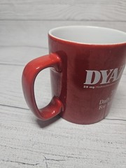 DYAZIDE Pharmaceutical Drug Rep Promotional Mug Coffee Cup-Red-RARE! – England