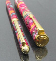 Unique Colorful Norvasc Metal PENS Drug Rep Pharmaceutical Advertising Lot of 2